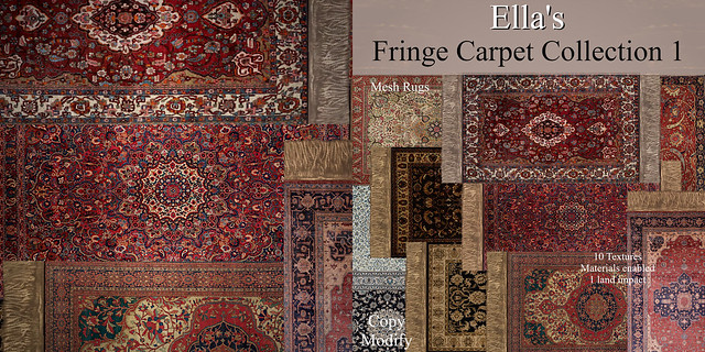 Ella's Fringe Carpet Collection 1 Set ad