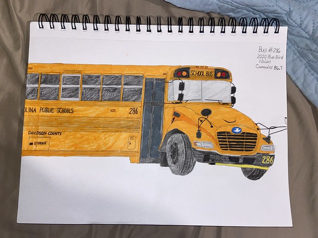 Drawing of Bus 286 from Davidson County