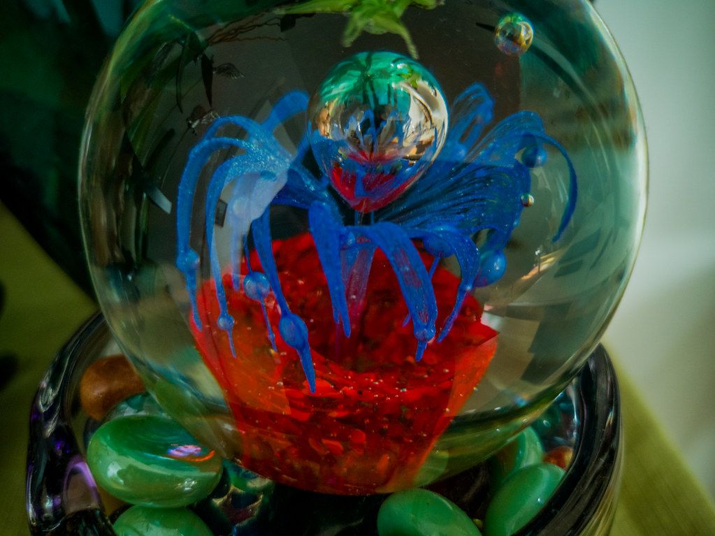 Still life image. The glass ball decoration.