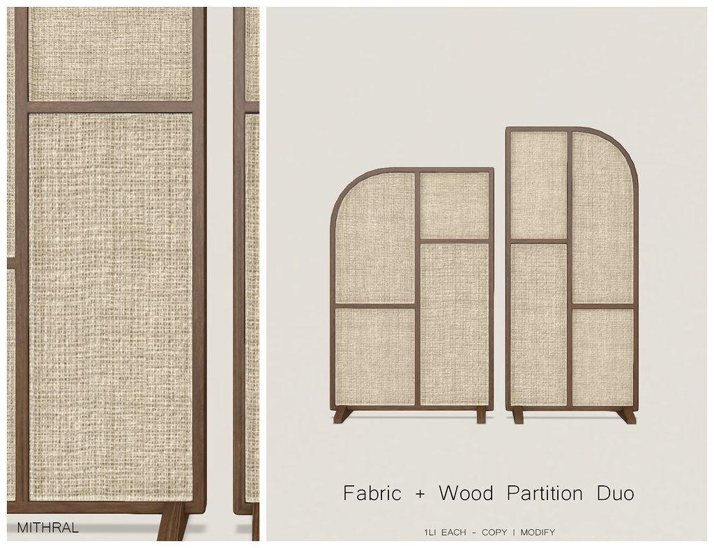 Mithral – Fabric + Wood Partition Duo @ ｅｑｕａｌ１０