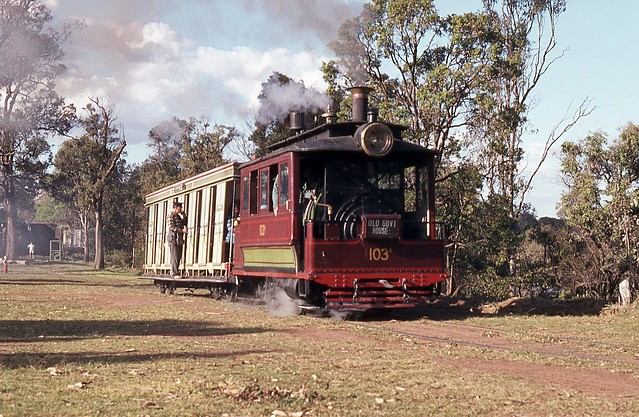 Steam Motor 103A, Steam Tram Preservation Society, Parramatta Park, Parramatta, Sydney, NSW.