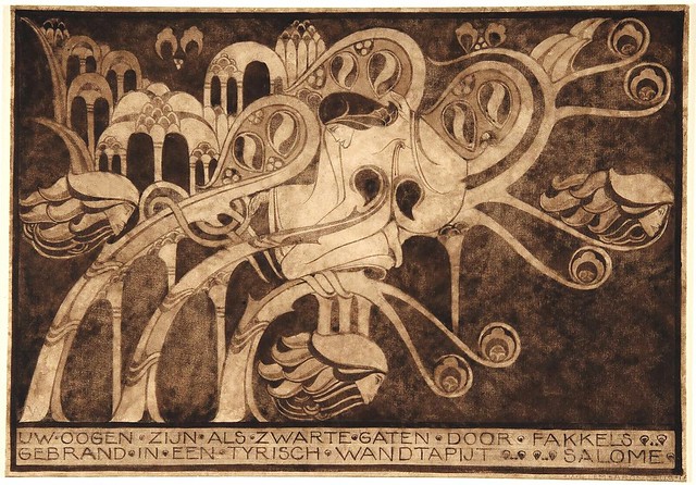 ARONDEUS, Willem. Uw oogen zijn als zwarte gaten door fakkels, Salomé, 1916.