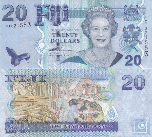 Fiji p112a 20 Dollars-2007