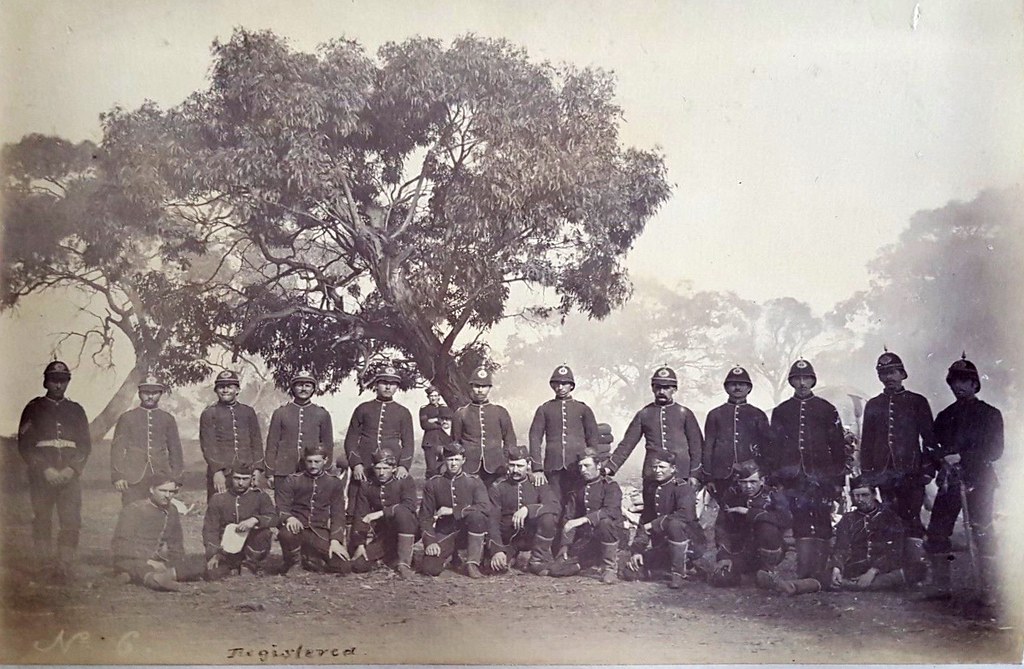 Soldiers at Langwarrin Army Camp in Victoria - very early 1900s