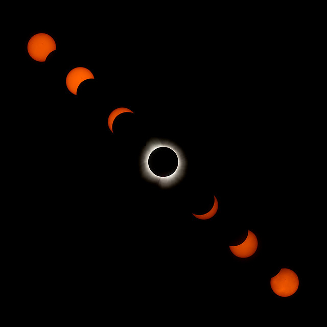 Eclipse sequence #1, April 8, 2024 solar eclipse