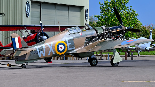 RAF Hawker Hurricane G-HURI In New Markings 302 Polish Squadron P3935 W-XD on one side and P2954 W-XE on the other side