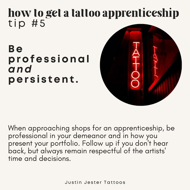 How To Get A Tattoo Apprenticeship Tip #5