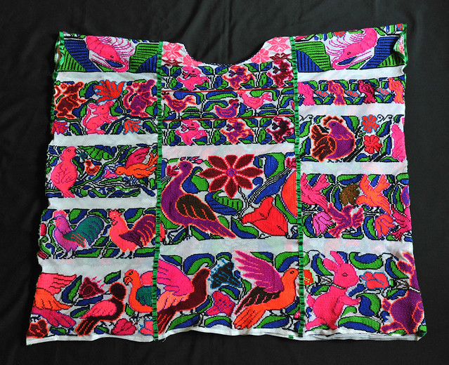 Mixtec Huipil Yoloxochitl Guerrero Mexico Embroidery Clothing