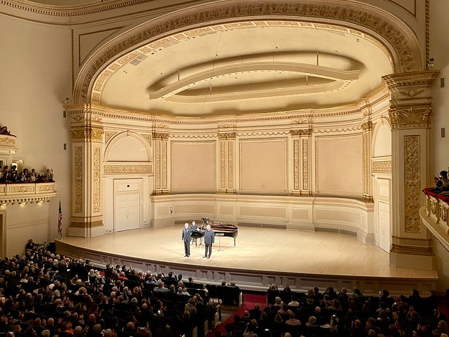 New York City-Theatre District•Carnegie Hall•Robert Schumann/Johannes Brahms; Matthias Goerne, Baritone•Evgeny Kissin, Piano