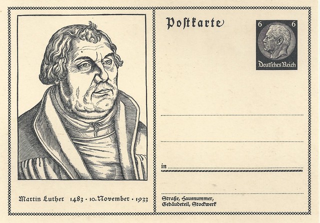Germany, Postcard, Martin Luther, 1933