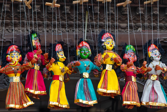 Puppets at Durbar Square