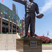 Green Bay, Wisconsin - June 2, 2023: Earl L Curly Lambeau statue outside Lambeau Field, home of the Green Bay Packers NFL team