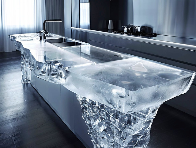 ice kitchen counter.