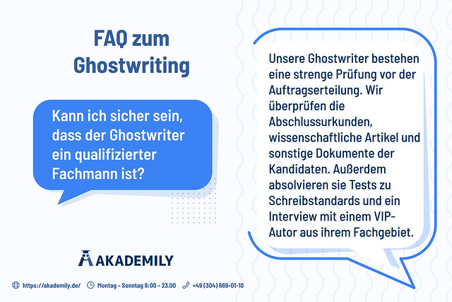 FAQ zum Ghostwriting