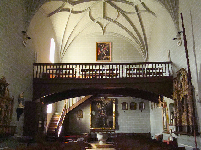 coro alto bóveda nave interior Iglesia de la Asunción Sallent de Gallego Huesca 31