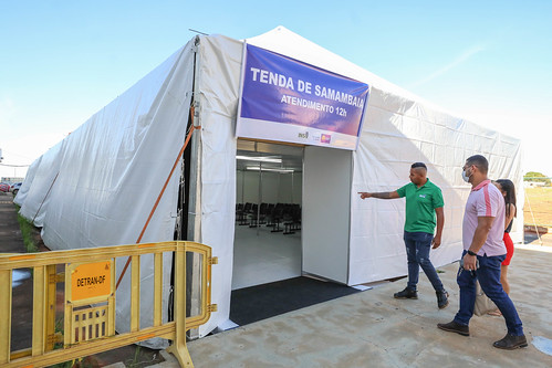 25/04/2024 - GDF inaugura tenda de acolhimento a pacientes com dengue em Samambaia