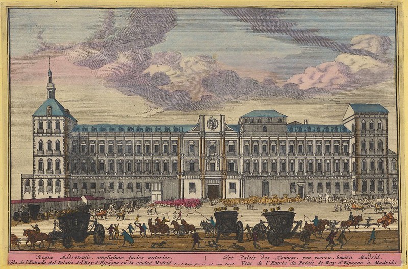 Pieter van den Berge (1659-1737) - Vooraanzicht van het Koninklijk Paleis te Madrid