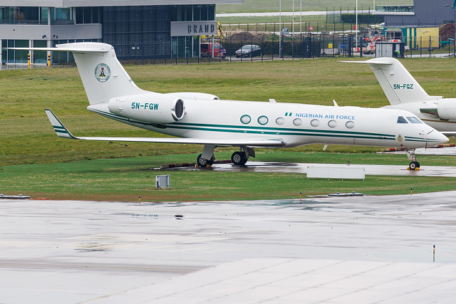 Rotterdam airport EHRD 2024 :  Nigerian air force G550 5N-FGW
