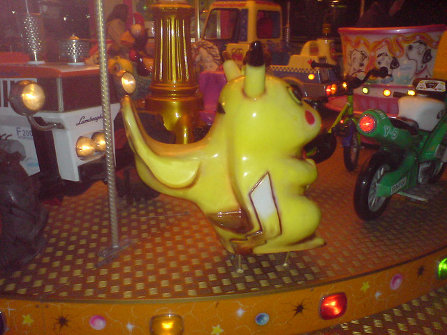 Pikachu als Reittier (2008)