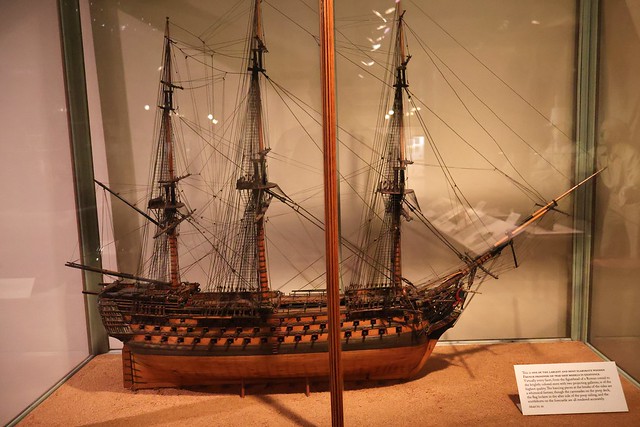 Annapolis - USNA Museum: French prisoner-of-war ship model
