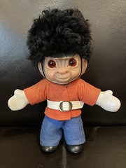 My latest Dam Things 1965 Palace Guard Troll arrived yesterday! Just needed his outfit re-fitting! The head of the back rivet from his trousers had come off, so I have just sewn them, as under the jacket! u00a315!! Bargain! Love him! u2764ufe0f