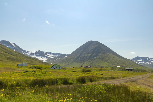 Mount Hólsfjall in Siglufjörður, North of Iceland
