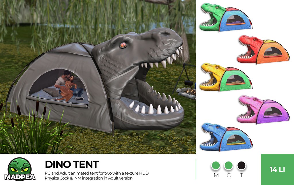 MadPea – New Release, Dino Tent for Uber!