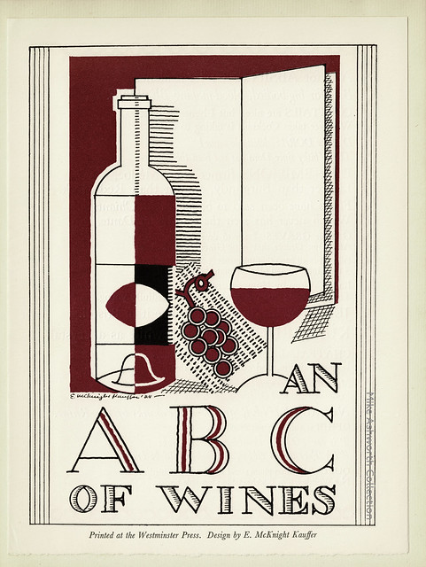 An ABC of Wines : Westminster Press, London : Edward McKnight Kauffer/Downman : in 