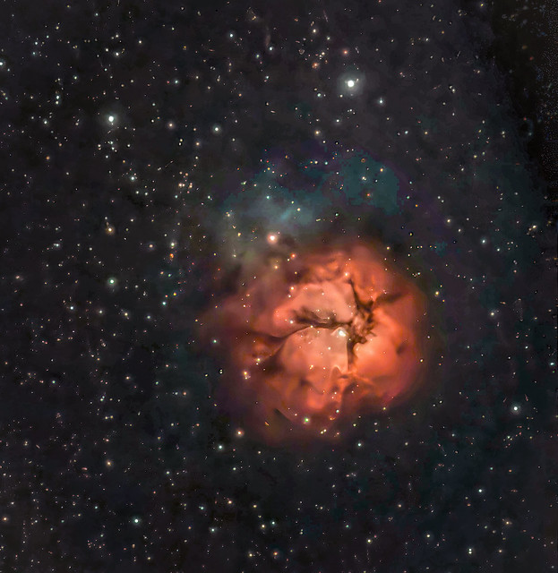 Trifid Nebula (M20) with the Seestar S50.