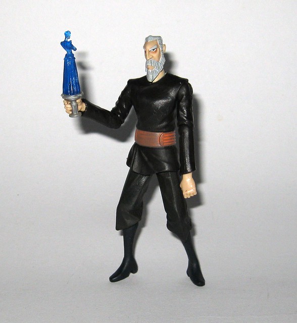 count dooku no.13 star wars the clone wars blue white card basic action figures 2008 hasbro e