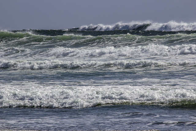 Storm waves, Long Beach, Vancouver island, BC