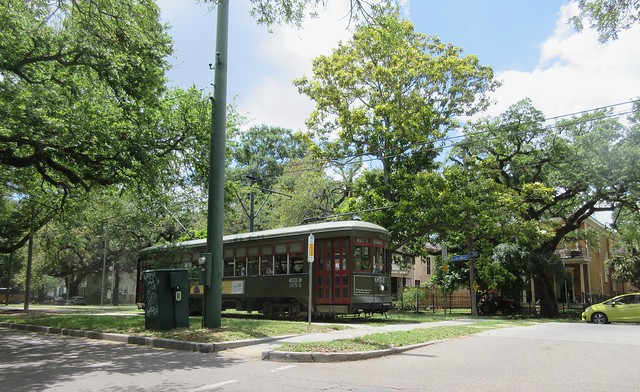 Streetcar at Carrollton & Hickory, New Orleans
