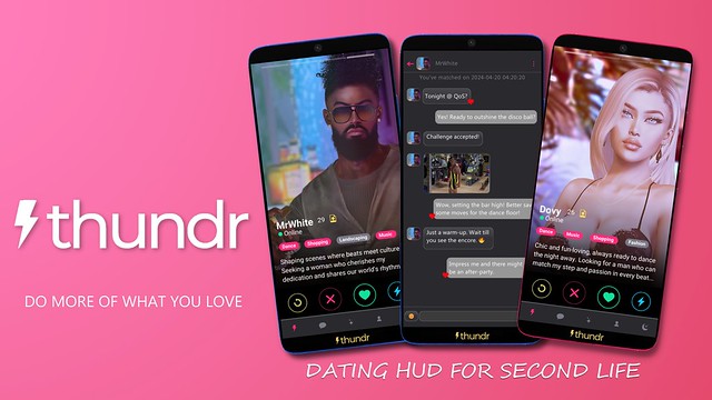 Thundr - Dating HUD for Second Life ⚡