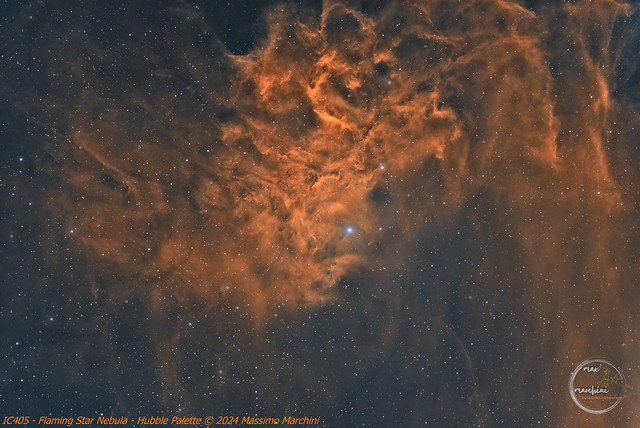 IC405 - Flaming Star Nebula - 202401 HST