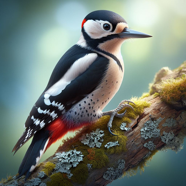 AI-Generated Image: Woodpecker Bird