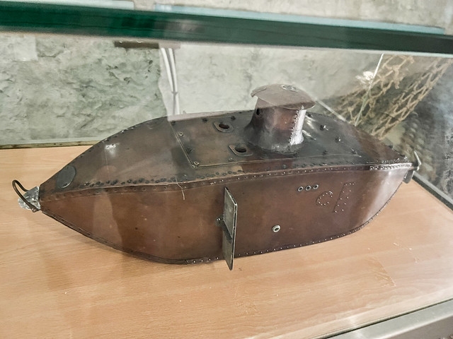 Prototype of the world's first submarine