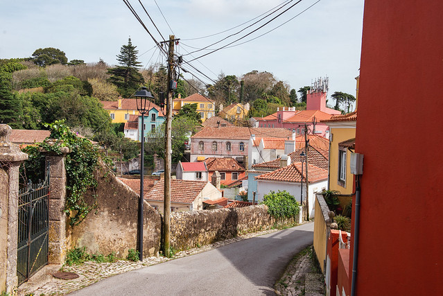 Colourfull streets of Sintra, Portugal