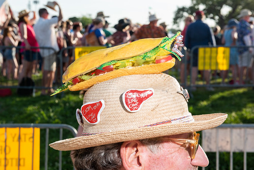 Nice Hat at Jazz Fest 2024. Photo by Ryan Hodgson-Rigsbee.