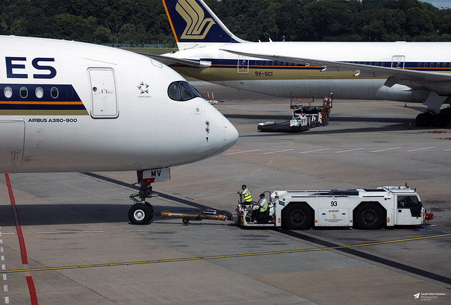 9V-SMV Airbus A.350-941, Singapore Airlines, Changi Airport, Singapore