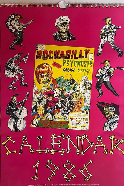 Rockabilly Psychosis & The Garage Disease - Calendar Cover - 1986