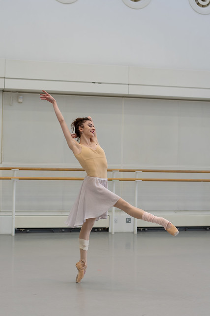 Viola Pantuso in rehearsal for The Winter's Tale, The Royal Ballet ©2024 ROH. Photographed by Andrej Uspenski