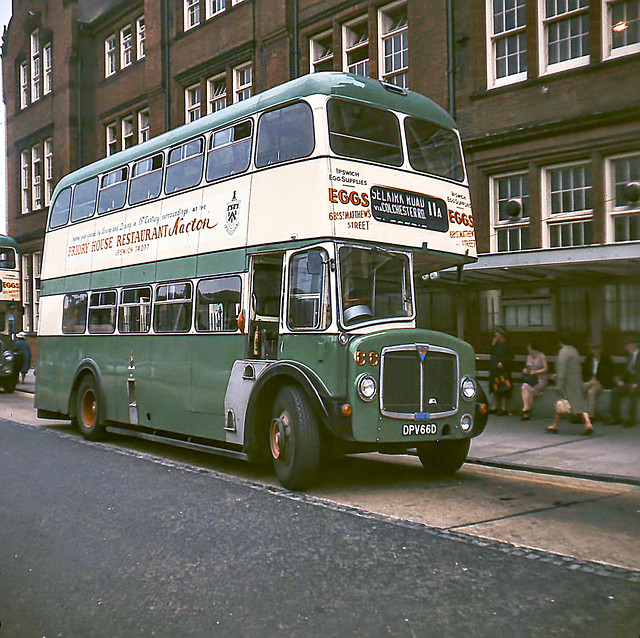 02061 - Ipswich Corporation Transport 66 (DPV 66D) - Ipswich - 2 Jul 1969