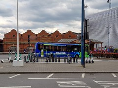 Electric Diamond bus loops around Birmingham Moor Street Station