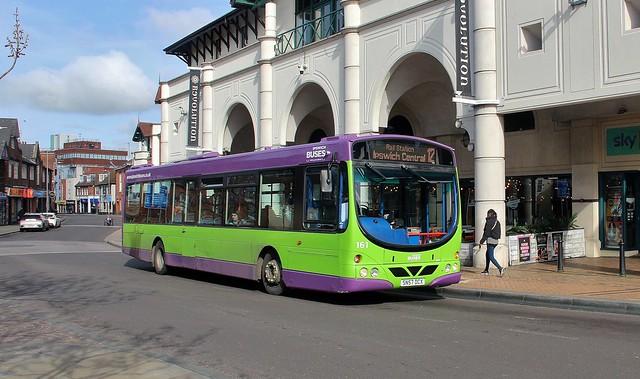 SN57 DCX, Ipswich Buses Volvo 161, Dogs Head Street, 26th. April 2024.