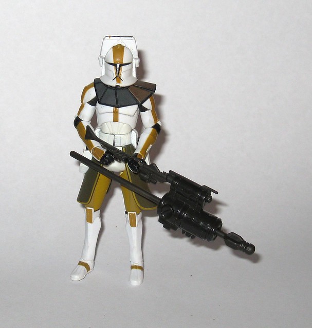 clone commander bly phase I star wars the clone wars cw39 red white cardback basic action figures 2009 hasbro 2r