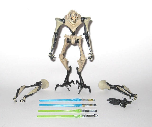general grievous cw01 star wars the clone wars basic action figures red white card 2009 hasbro a