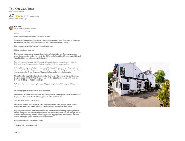 The Old Oak Tree Inn Pub in Southall, UB2 5PJ - Review 4