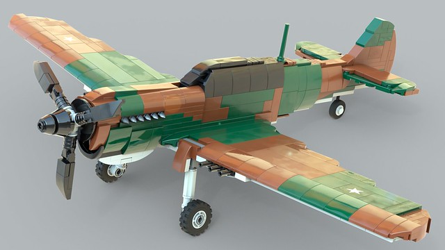 P-40N Warhawk Moc render