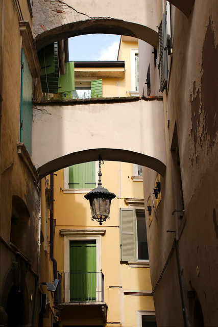 A Lantern in an Arched Alley