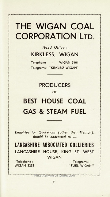 Wigan Coal Corporation Ltd. : advert in : County Borough of Wigan : official guide : Wigan Corporation : E. J. Burrow : Cheltenham : nd [1938]